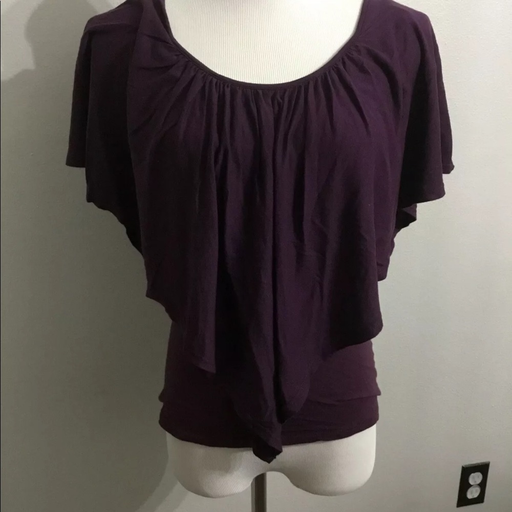 NWT Chelsea Sky purple layered top small